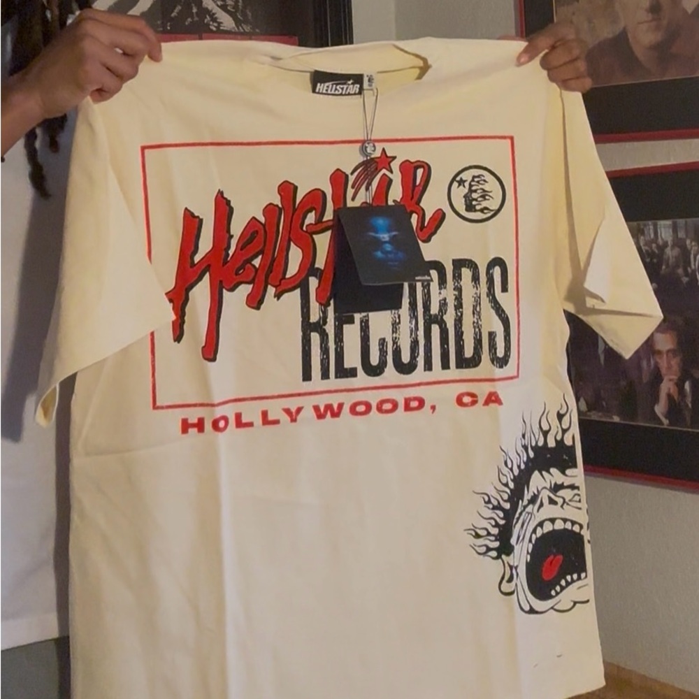 Helstar Records Cream Short Sleeve Tee SOLD❌❌❌